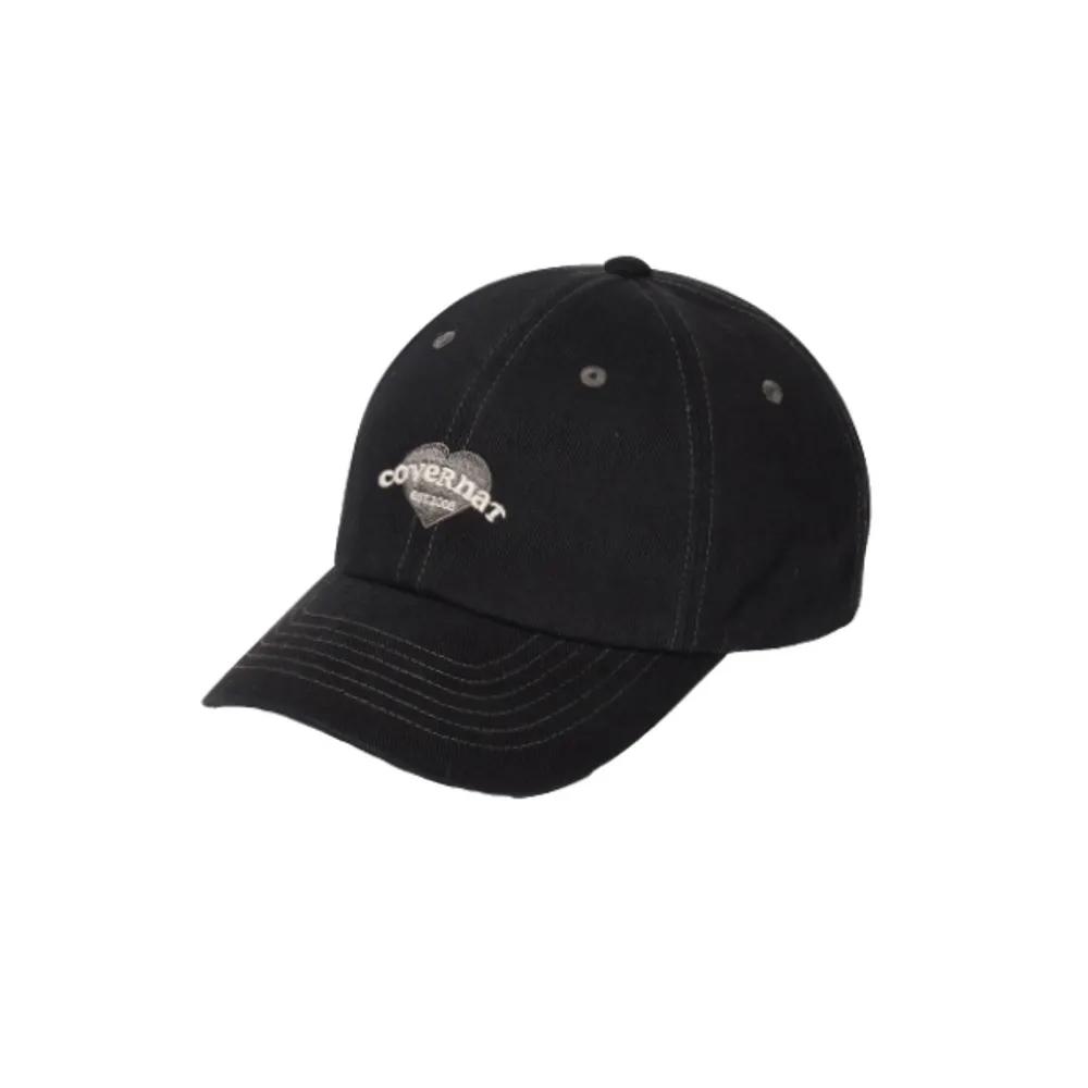 Women s Standard Fit Clover Heart Cooper Logo Heart Basic Ball Cap 3 Colors 320024 Navy