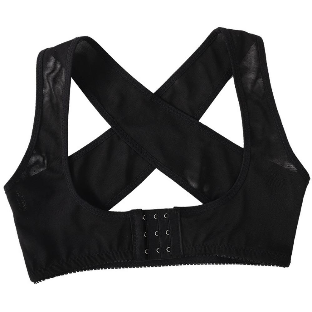 Student Hunchback Correction Belt Adults Gather To Adjust Chest Support Women's Three-breasted Anti-sagging Back Sitting Orthotics