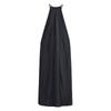 Summer Off-the-Shoulder Silk Textured Sleeveless Dress - European & American Style