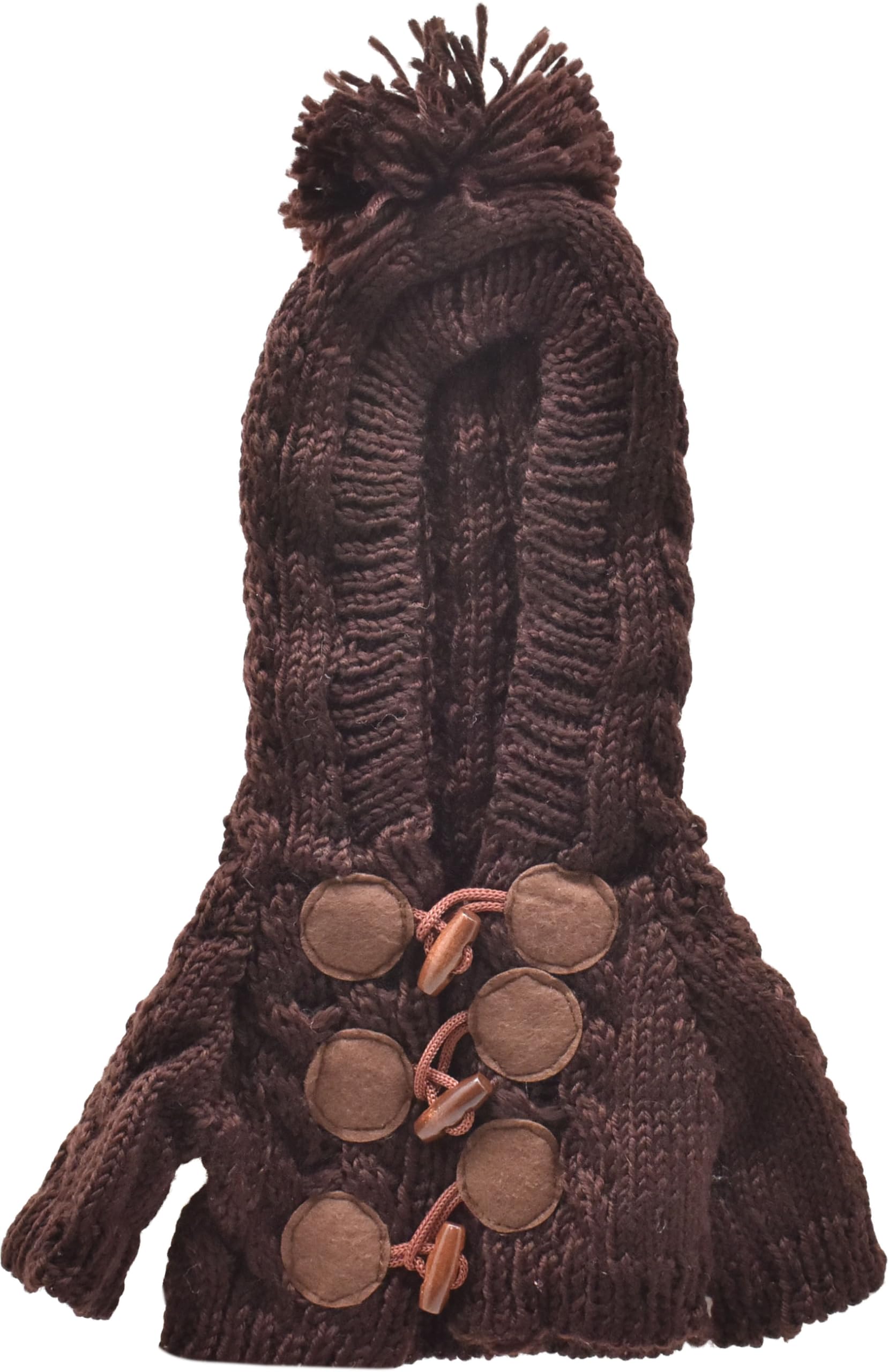 

L5860415LL Knit Parka Brown LL #3