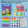 1SET Score Cognition Magnet Book Thinking Training Primary School Math Score Teaching Aids Children's Education Science Educational Toys