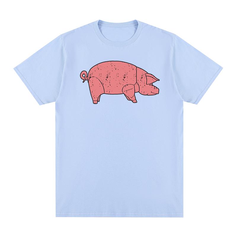 Animals Pig Floyds Fun Vintage Tshirt Comfortable Casual Retro YK Cotton Unisex T shirt New Tee Tshirt Womens Tops