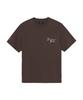 Emelbi Serif Lettering Semi-Oversized Short Sleeve T-Shirt Sf (D.Brown)