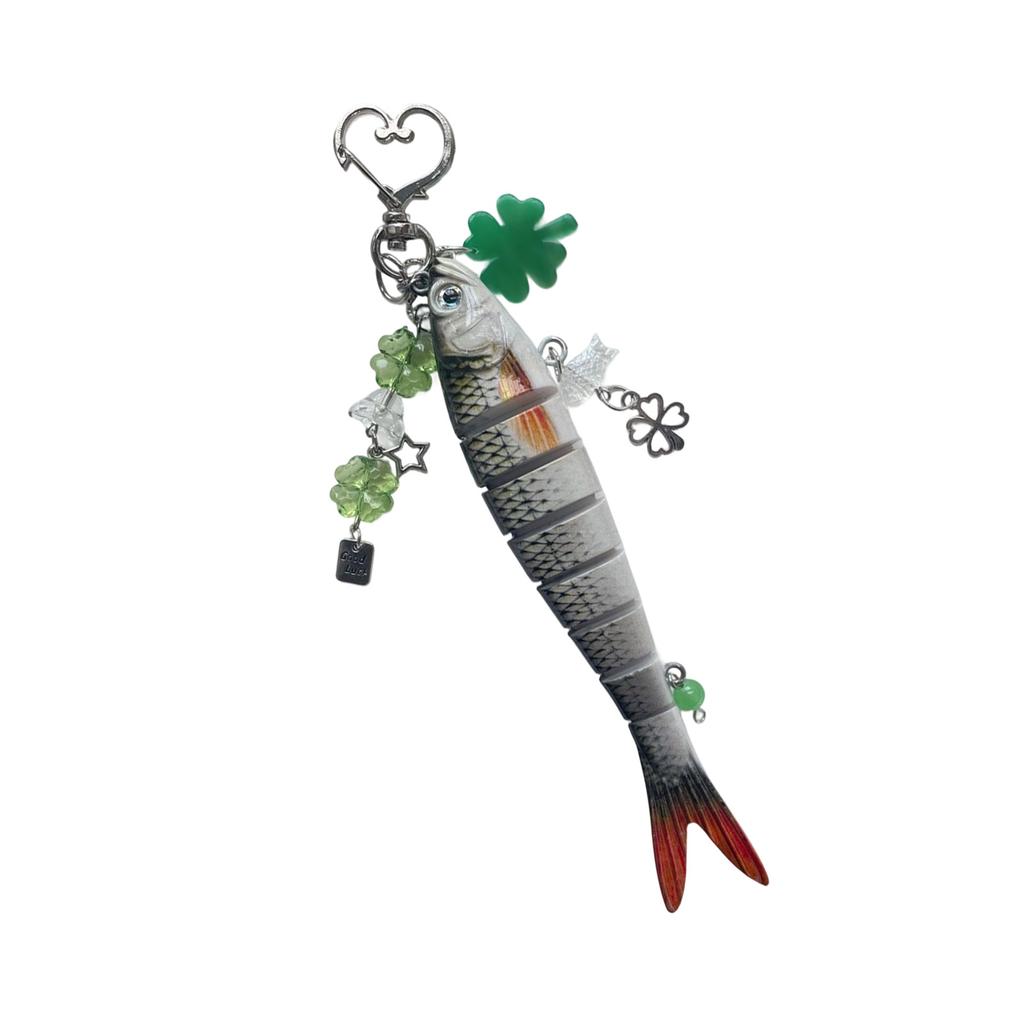 Cute Fish Keychain Durable Alloy Resin Charm Lightweight Portable Accessory For Keys Bags Gift Idea