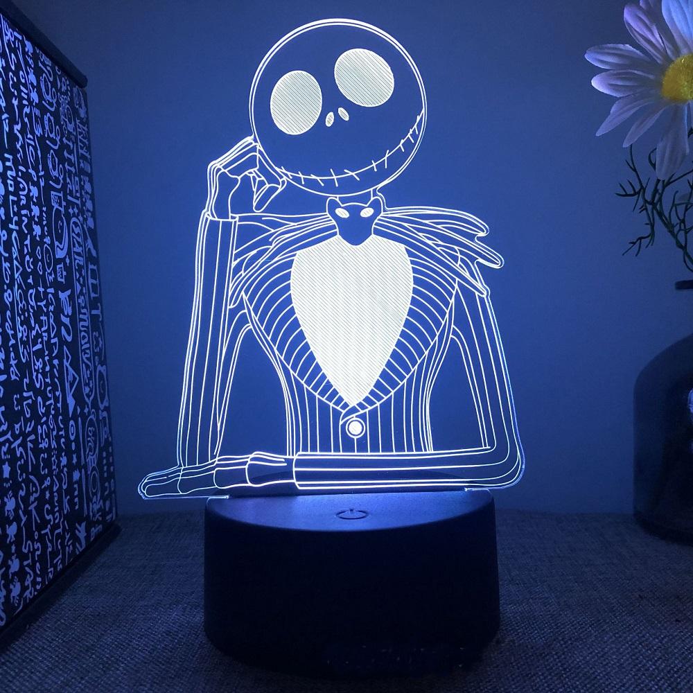 Halloween Fairy Tale World 3D Night Light  Usb Acrylic 16 Colors Gift Light Novelty Sleep Light Christmas Gift