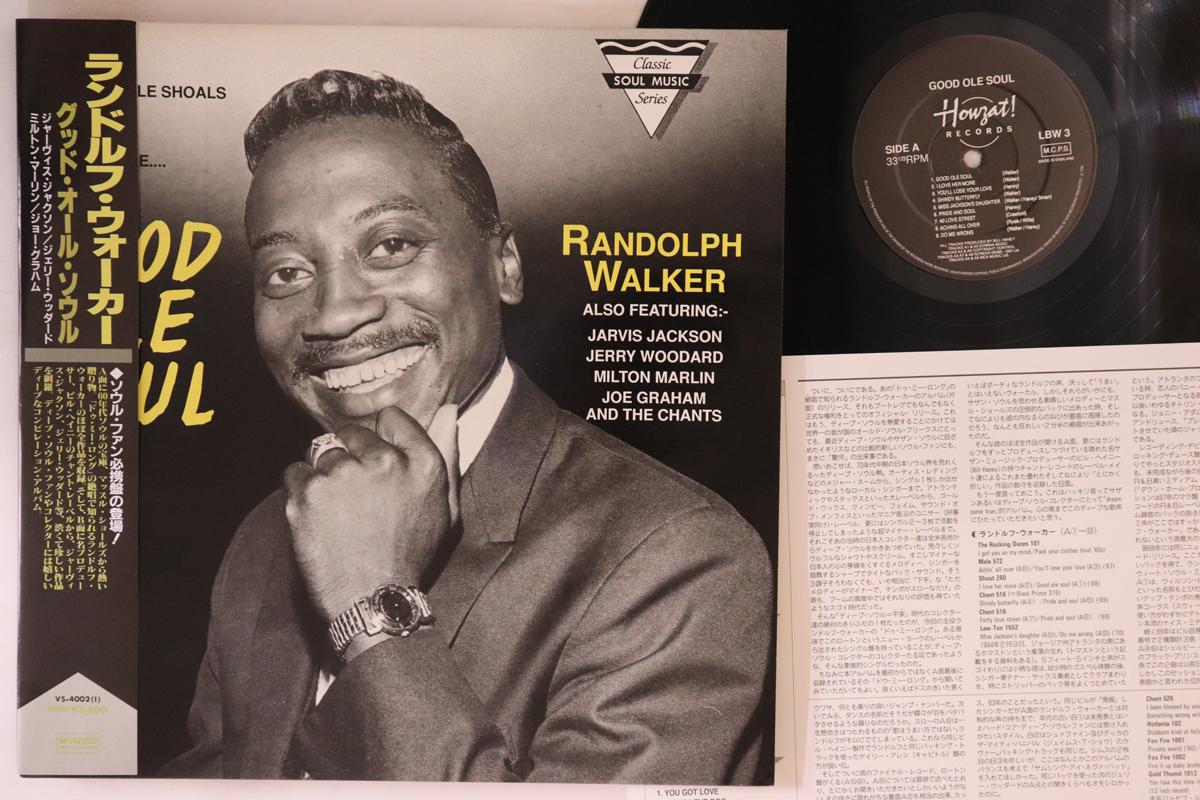 

LP Record RANDOLPH WALKER Good Ole Soul LBW3 HOWZAT 1993 UK Obi SoulFunk Used