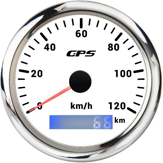 85MM GPS Speedometer Gauge For Motorcycle Marine Boat Truck 30~200 Kmh Speed Gauge Meter With GPS Antenna 7 Color LED Backlight