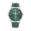 Ceas de bărbați cu curea din piele Urban Moon cu cadran arabic verde cu quartz H411ALPEV