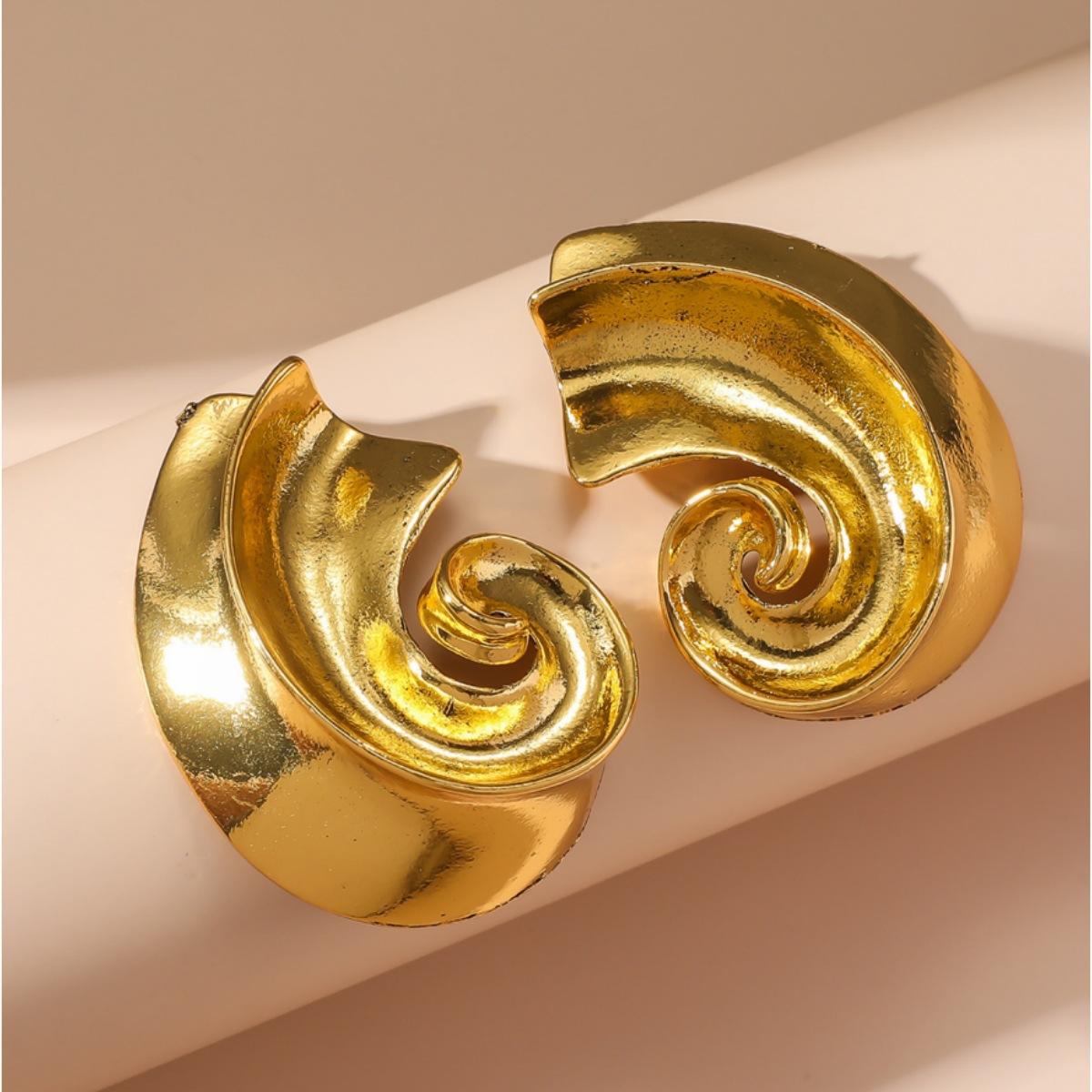 

Серьги-кончи из сплава JMXD, модные нишевые украшения для ушей с резьбой