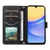For Samsung Galaxy A15 4G/5G Case Wallet Rhombus Leather Phone Cover with Shoulder Strap,Wrist Strap