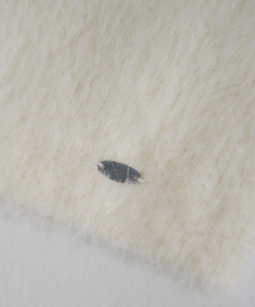 Mualeumoa Fluffy Knit Beanie-Ivory