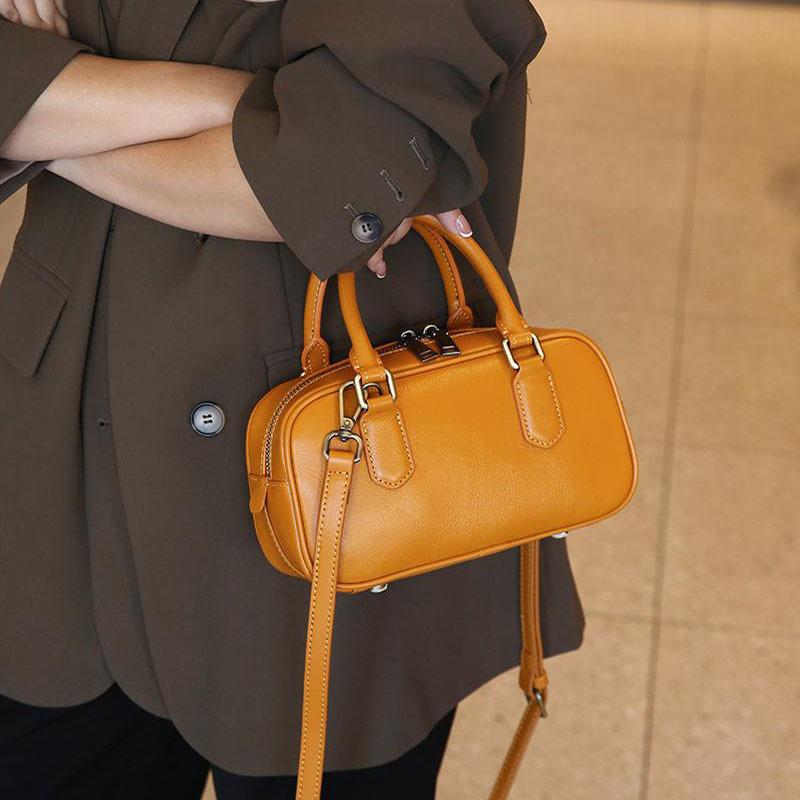 Top-layer Cowhide Crossbody Handbag for Women, Stylish 2025 New Model, Genuine Leather Casual Versatile Shoulder Bag for Women, Fashionable