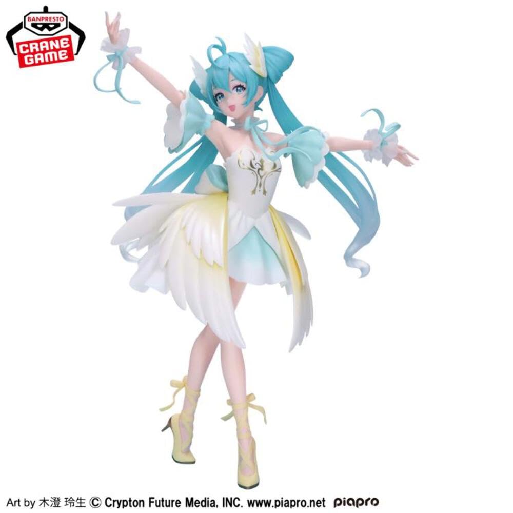 BANPRESTO Hatsune Miku Evolve Classical Tuning Swan Lake 21cm BP89921P Multicolor Collectible Figure Perfect for Anime Fans