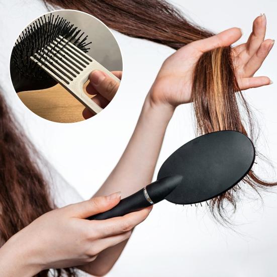 Kammreiniger mit breitem Zahndesign Haarkamm Entwirrer Reiniger Luftkissen Kammreiniger mit Aufhängeloch