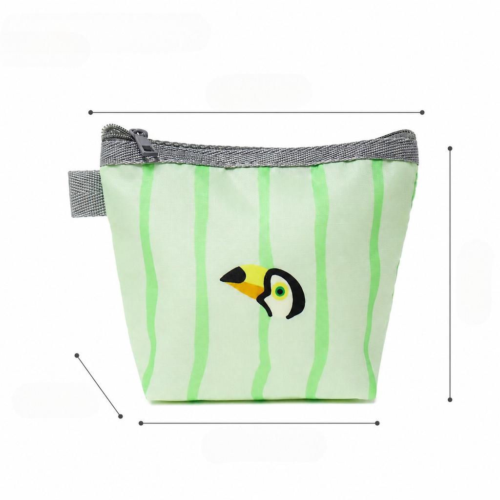 Portable Portable Cosmetic Bag Cartoon Small Animal Zipper Storage Bag Data Cable Headset Piecemeal Object Storage Bag