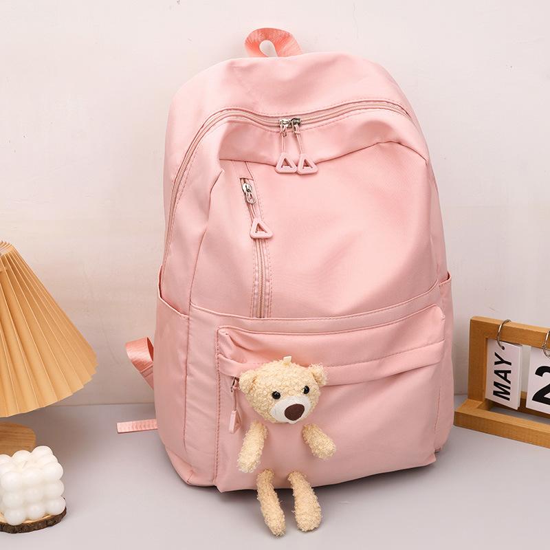 Einfacher und modischer Schulrucksack für Frauen in der Junior High School Sommer lässig einfacher Rucksack großer Rucksack