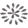 Blank Stainless Steel Tags Oval Oval Charms Jewelry Making Stamping Tags  DIY Jewelry Making