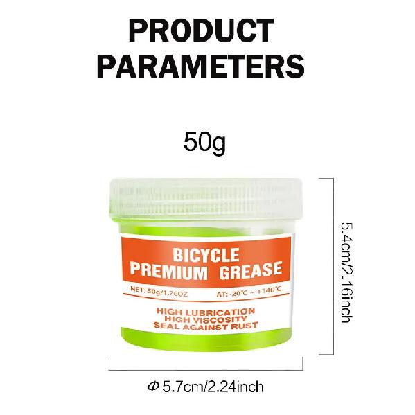 Premium Bike Grease 50g Motor Bearing Lubricating Grease Mid-axis Pedal Bowl Group Maintenance Lubricant for Mountain Road Bikes