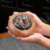 High-End Large Square Black Sandalwood Incense Burner for Indoor Use