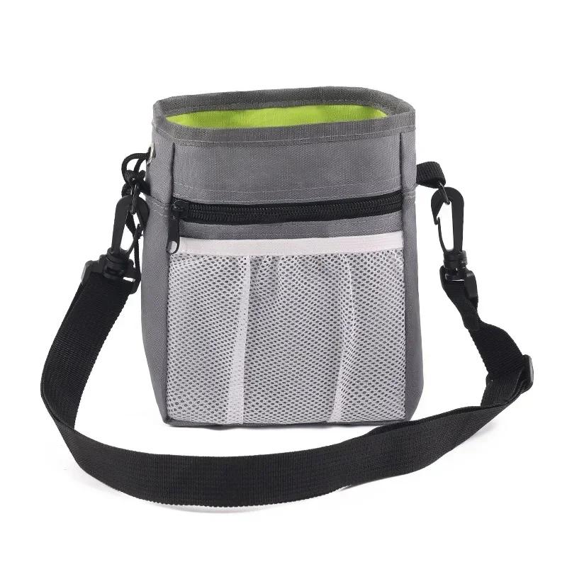 Dog Training Treat Snack Pouch Multifunctional Portable Waist Bag for Camping Hiking Dog Walking Outdoor Activities