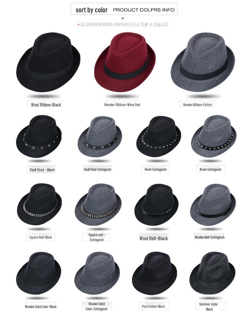 Trendy Retro Fedora - Unisex British Korean Style Jazz Cowboy Hat