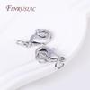 For Bracelet Necklace DIY Jewelry Making Supplies 10Pcs Wholesale Lobster Clasps with 2 Closed Rings Hooks Connectors Clasp