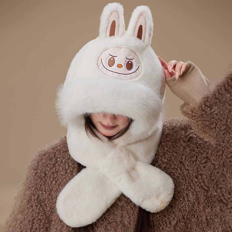 Zootopia Nick Fox Windproof Snood: Winter Cartoon Warm Hat & Ear Muffs Combo