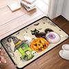 Halloween Ghost Pumpkin Floor Mat - Suitable For Indoor And Outdoor Entrance, Living Room, And Holiday Decoration.