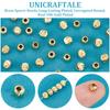 150Pcs Brass Spacer Beads, Long-Lasting Plated, Corrugated Round, Real 18K Gold Plated, 5x4mm, Hole: 2mm