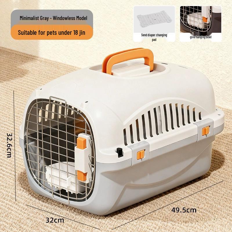 Pet Airline Carrier: Portable, Breathable Travel Cage for Cats and Dogs