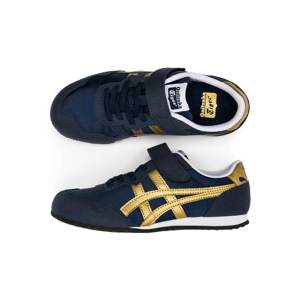 Onitsuka Tiger SERRANO KIDS PS Cm Sneakers, Midnight/Pure Gold, 19.5