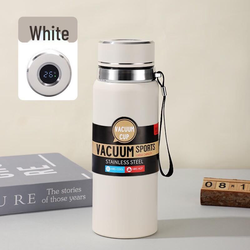 MRSIKEY 1000ML Insulated Sports Bottle with Temperature Display