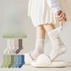 Women's Mid-calf Socks, Boneless Cotton Socks, Antibacterial, Deodorizing, Breathable, Spring and Summer Long Calf Socks