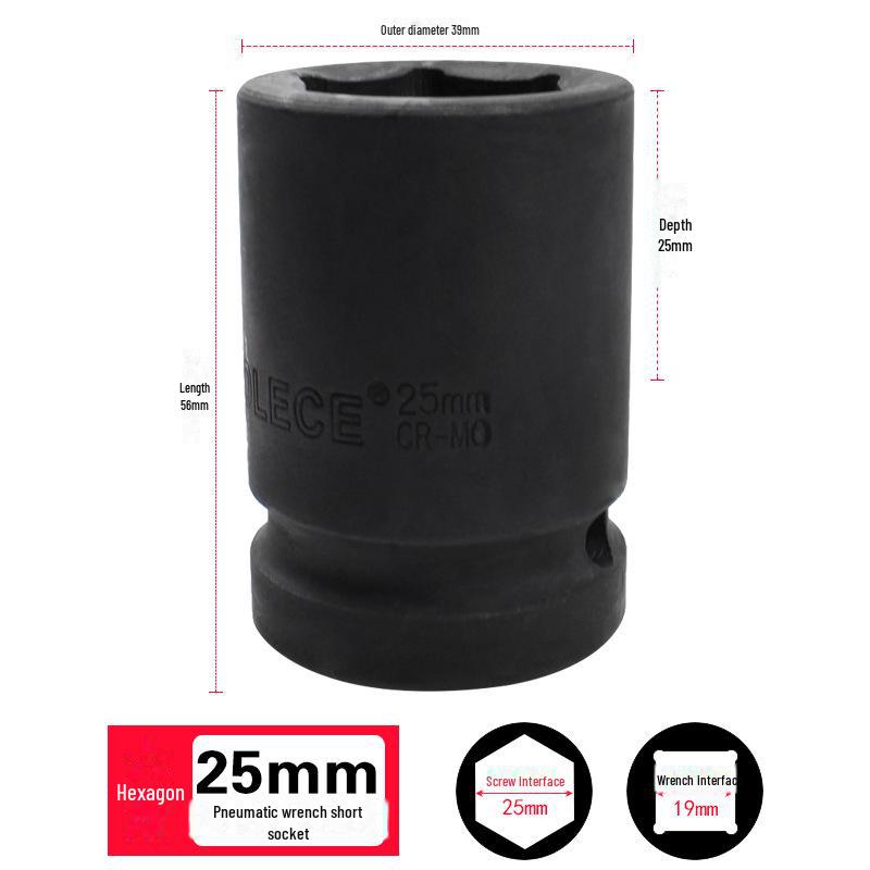 Tolis Heavy-Duty 3/4 Series Pneumatic Hex Socket Wrench for 17-41mm Tires