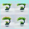 Crescent Plastic Shape Rose Bonsai Potted Plant For Indoor Garden And Gift Ideas