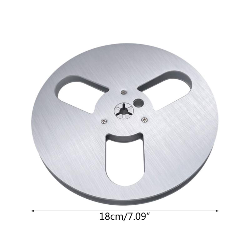 7Inches Magnetic Tape Spool Aluminum Tape Reel with 3 Holes Open Reel Audio Aluminum Takeup Reel 7'' Multi-Color