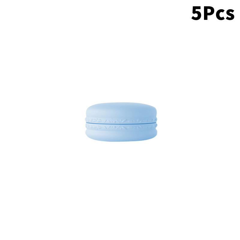 5 Stück 10g Macaron-Creme-Dose, PP-Kunststoff-Lotion-Creme-Box-Flasche, Kosmetik-Foundation-Creme-Pillen-Aufbewahrungsbox, Reise-Tragbares Make-up