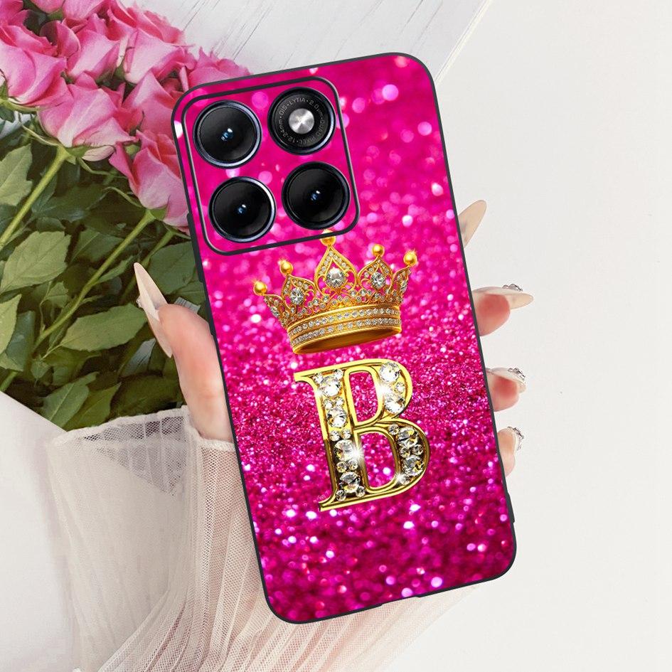 

For Motorola Edge 70 Fusion 2026 Case XT2605-1 XT2605-2 Luxury Crown Letters Soft Silicone Cover For Moto Edge 70 Fusion+ Bumper Edge 70 Fusion Plus