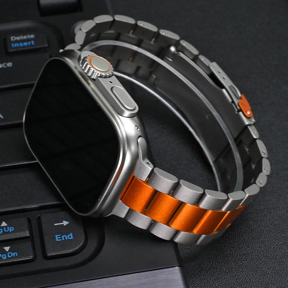 Stainless Steel Bracelet for Apple Watch Band Ultra 2 49mm Series 10 9 8 7 45mm 46mm Luxury Metal Strap for Iwatch 6 SE 5 4 44mm