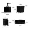 1 Set Bath Supplies Bath Four-Piece Set with Toothbrush Cup Toothbrush Holder Lotion Bottle Soap Box for Bathroom Accessories