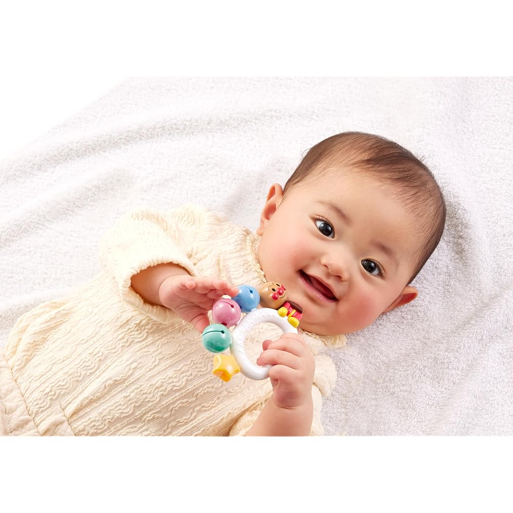 Agatsuma Anpanman Baby Friend Bell Toy 2024 Edition with Sound and Light Features