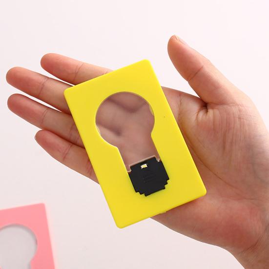 Energy Saving Folding LED Card Light Pocket Card Lamp Battery Powered Easy To Carry Mini Portable Night Lamp