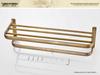 Antique European-Style Rose Gold Towel Rack for Bathroom Storage