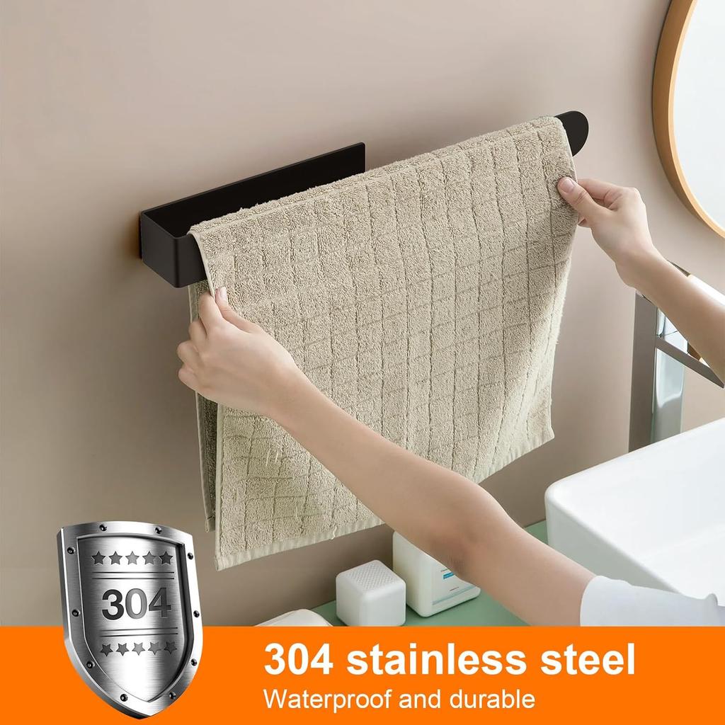 Towel Rack Non-punched Towel Rack Bathroom Organizer Self-adhesive Bathroom Kitchen Towel Hand Towel Rack Household Items