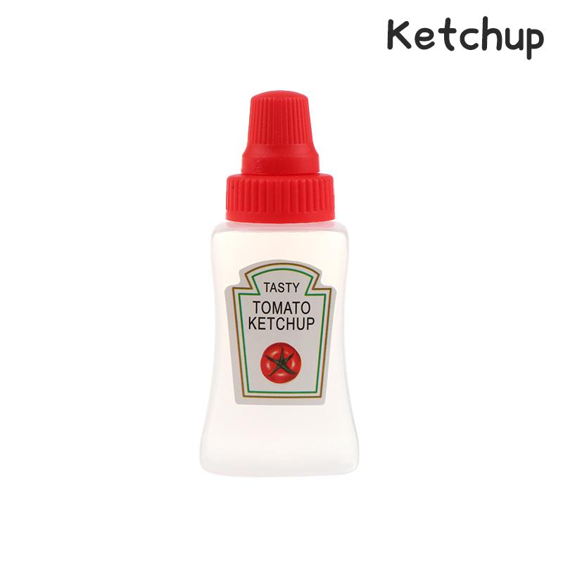 1/4 ks mini lahviček s kečupem, nádoba na dresink do salátu, spížní nádoby