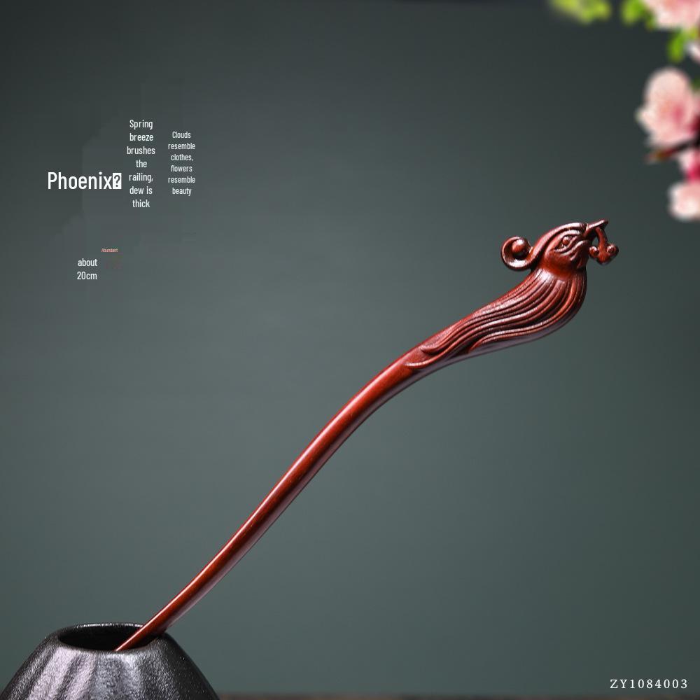 Rosewood Hairpins: Antique-Style Wood Hair Accessories for Hanfu & Qipao