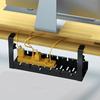 Under Desk Cable Management Cable Tray Telescopic Under Table Storage Rack Metal Cable Tray Basket Heavy Duty for Cords
