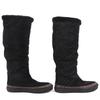 Great LOUIS VUITTON Knee-high boots Snowball Line Monogrammed shearling 38.5 Used