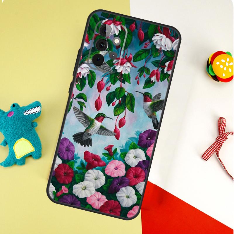 Hummingbird For Samsung Galaxy A05 A06 A16 A54 A34 A14 A55 A35 A15 A53 A33 A13 A22 A32 A52 Phone Case