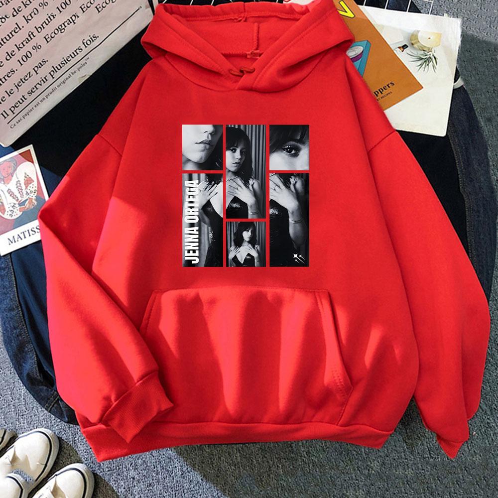 

Дженна Ортега 2025 Новое Худи Популярное Красивое Для Мальчиков/девочек Флисовая Толстовка Харадзюку Повседневное С карманом Унисекс Судадерас Пуловеры XXXL